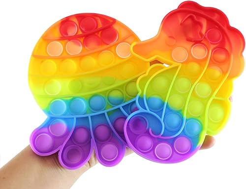 Curious Minds Busy Bags Juego de 2 juguetes para ansiedad de burbujas de pulpo y caballito de mar arcoíris  Juguete sensorial antiestrés de silicona disponible en Yaxa Venezuela