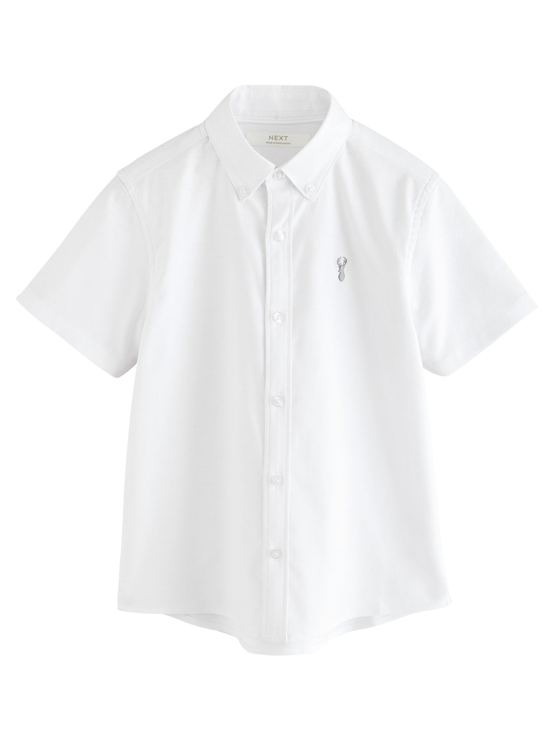 NEXT Niños Pack de 2 Camisas Oxford de Manga Corta con Alto Contenido de algodón