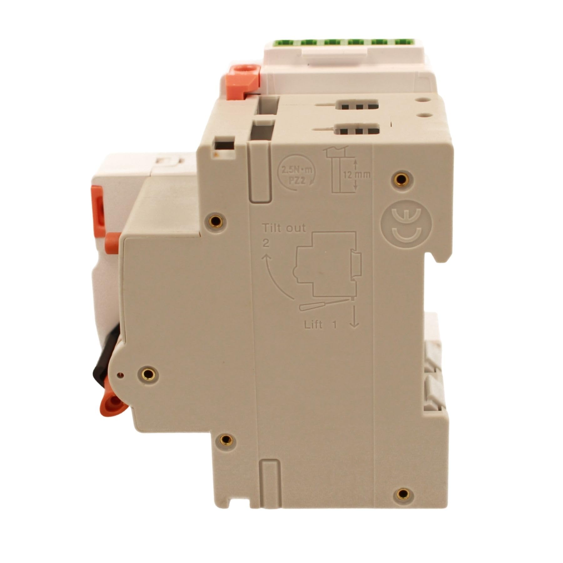 Interruttore Magnetotermico Differenziale Con Riarmo Automatico, RCBO Tipo A Curva C, Idn 300mA / 0.3A, In 20A, 2P Veri 6kA, 3 Moduli, con 3 Tentativi di Riarmo (10s/60s/300s)