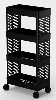MASHUR FAB Compact 4-Layer Kitchen Rack | Multipurpose Organizer Shelf for Countertops & Cabinets | Sturdy Plastic Desig