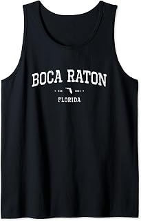 Boca Raton Florida Tee for Collegiate Athlete Tank Top