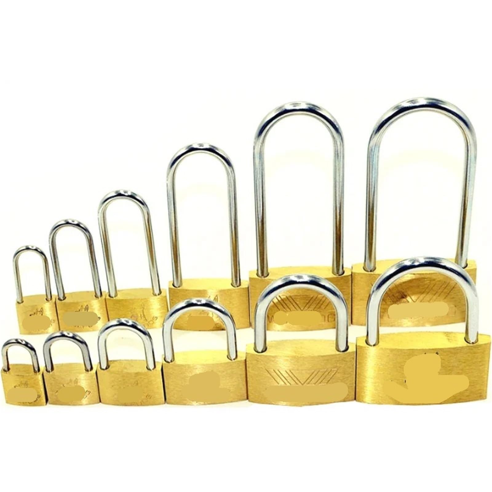 Kłódka mosiężna z 3 kluczami, 40-60 mm, do szuflady, szafki, drzwi, szkatułki na biżuterię, zamek do szafy, sprzęt meblowy, MS381X, 1 sztuka (50 mm KeydifferntLong)