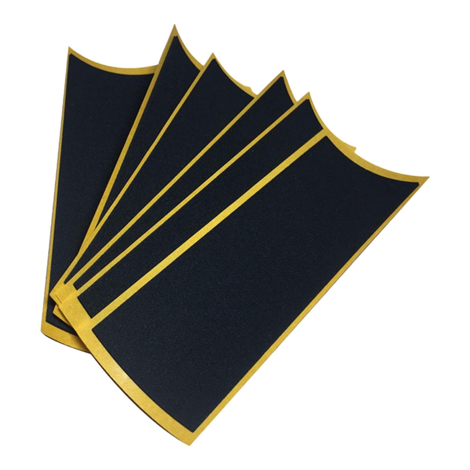 MERISHOPP® 6Pcs Fingerboard Grip Tape Non Skid Accessories for Mini Skateboard Supplies Yellow Black | Sporting Goods|Outdoor Sports|Skateboarding & Longboarding | 6PCS Fingerboard Grip Tapes-image-33