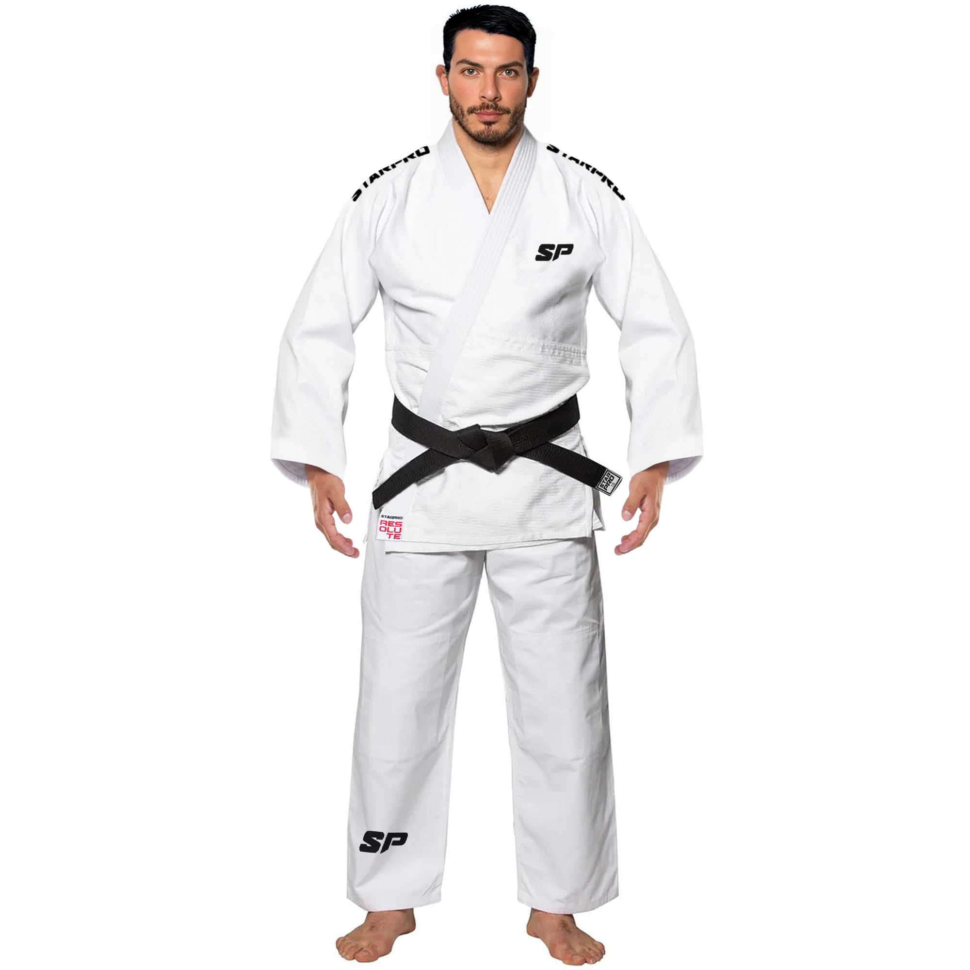 Starpro Judo Single Weave Gi 550 Gramm Premium-Baumwollmischung - Professioneller Judogi für Training und Wettkampf - Männer & Frauen - Größe für Erwachsene