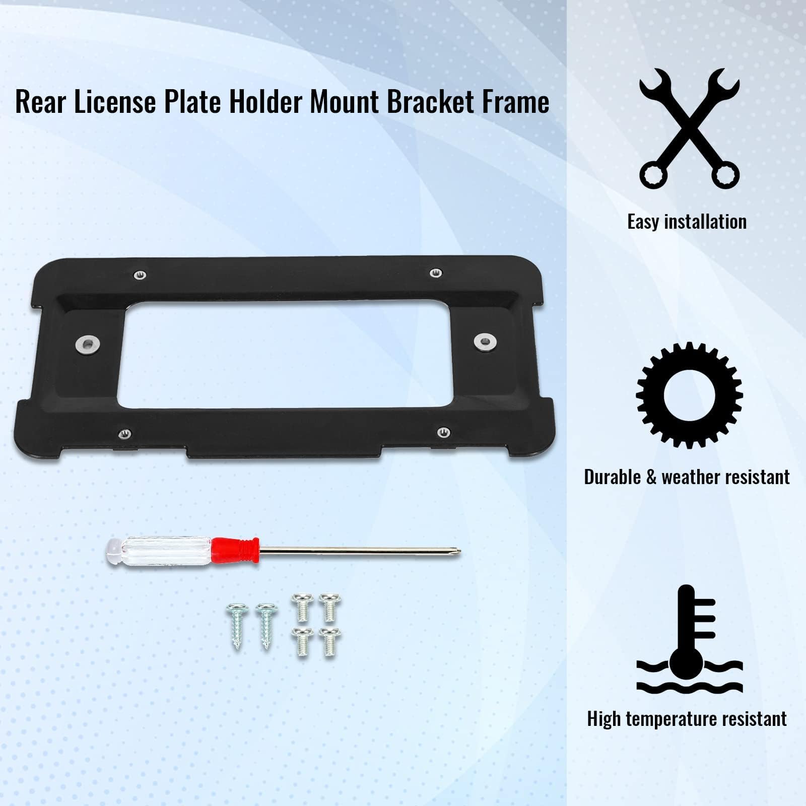 Universal For BMW 528xi 525i 328i 520i Rear License Plate Bracket Frame Holder E - Foto 4