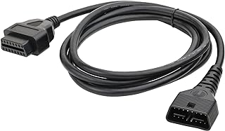 iKKEGOL Full 16 Pin OBD2 OBD II Male to Female Extension Cable Cord Diagnostic Tool Adapter for Auto Car Vehicle Truck 24V...
