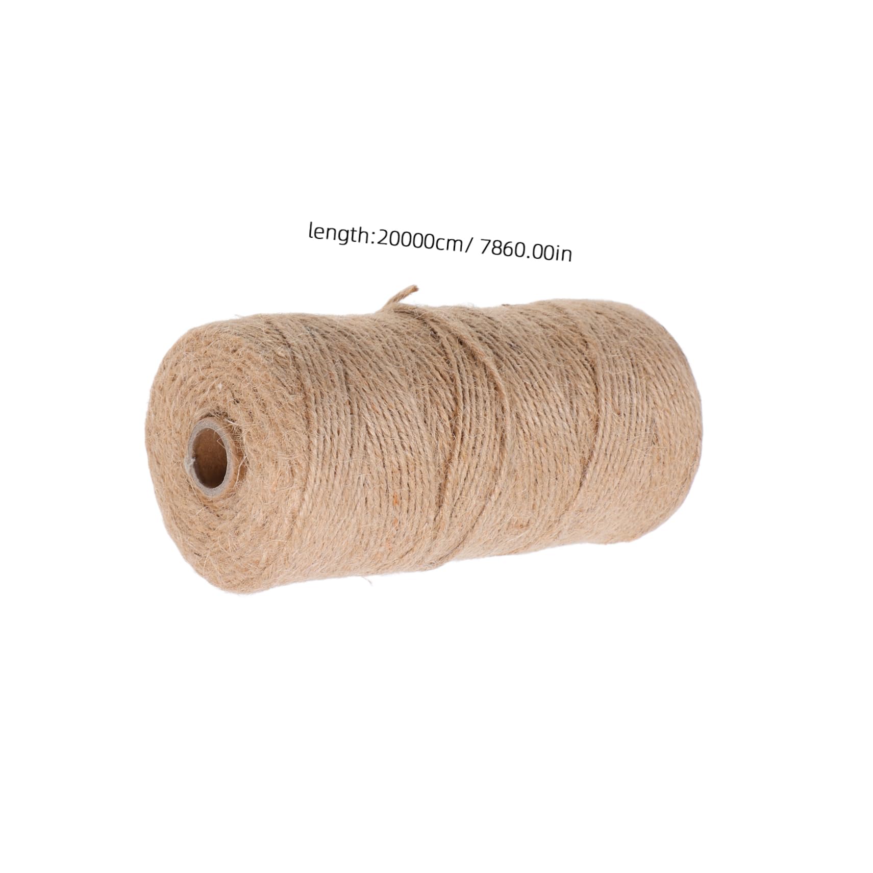 Mikikit 1 Roll Natural Jute Twine String for Crafts and Gardening Durable Packing Material for Present Wrapping Art Decoration and Creative DIY Projects