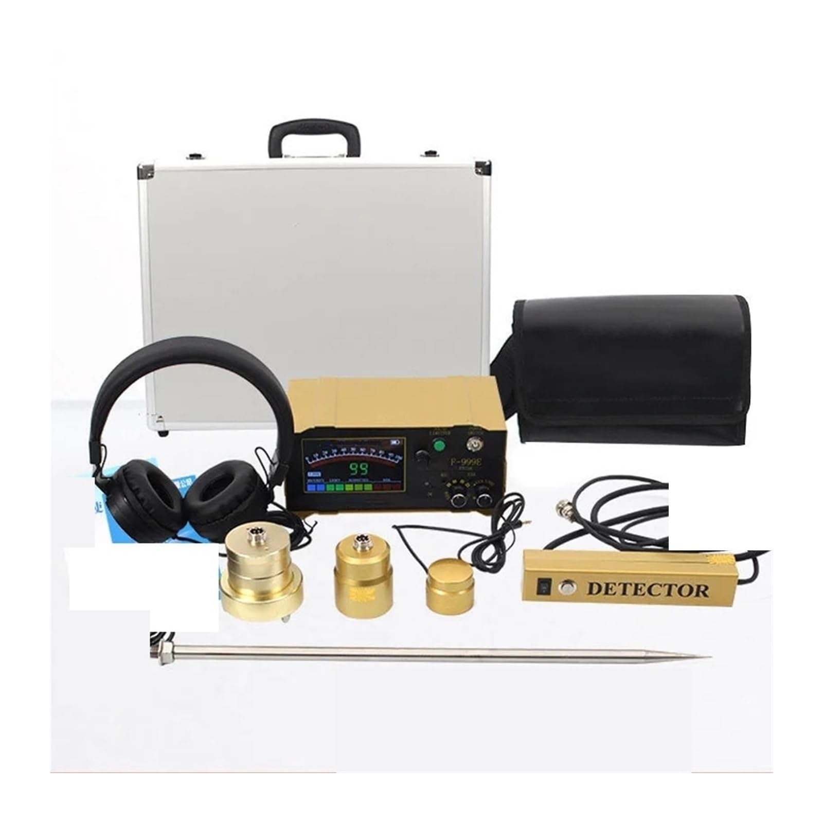 Detector de fugas de tuberías de agua F999L/F999E, detección de fugas de tuberías de agua domésticas/calefacción por suelo radiante, detector de fugas de agua interior(F999E)