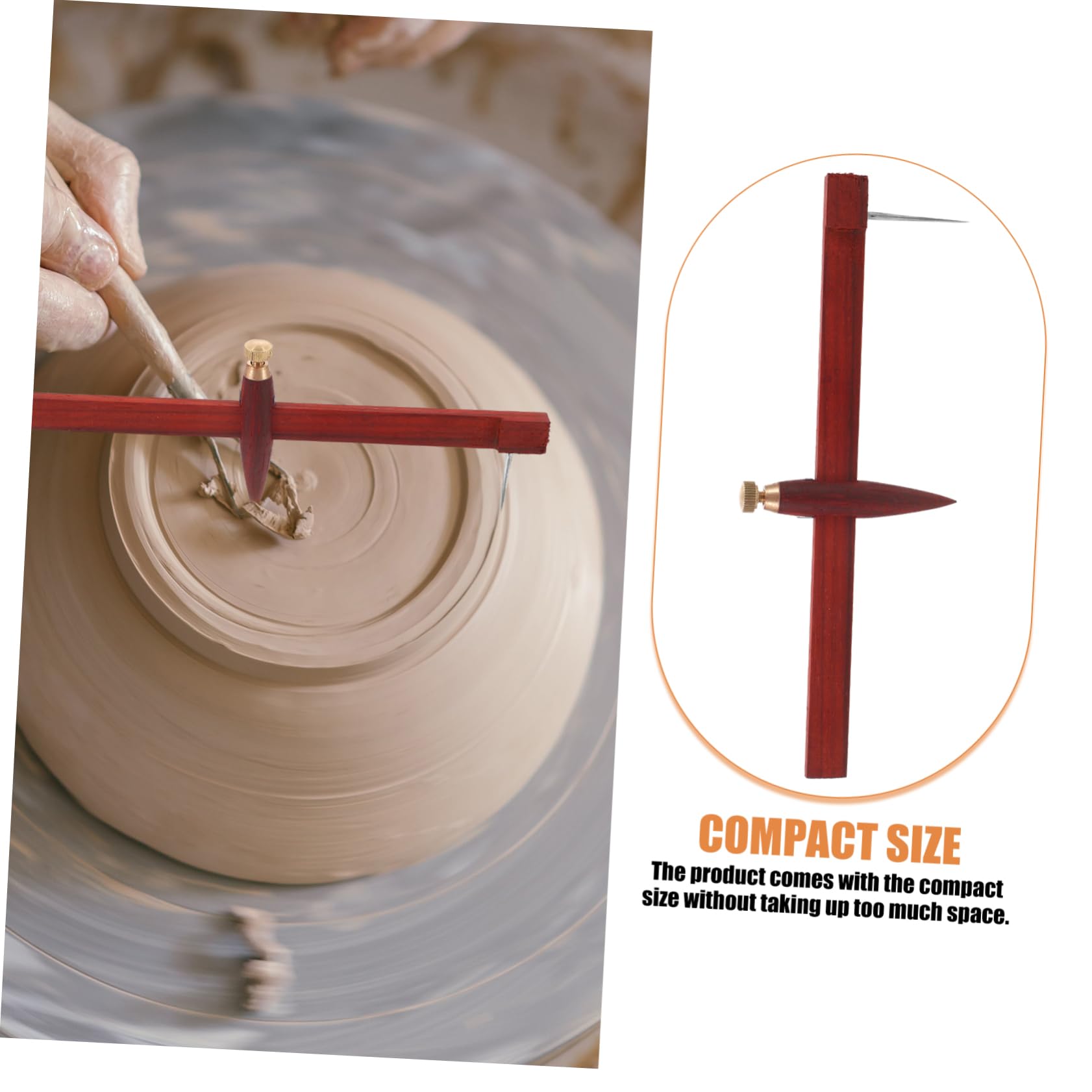 Cortador Circular para Cerámica de Madera, Brújula para Barro
