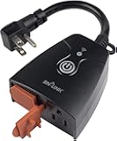 Outdoor Smart Dual Outlet, Heavy Duty Wi-Fi Plug, Independent Control Outlets, Compatible with Alexa and Google Assistant 2.4 GHz Network only