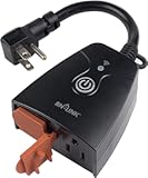 Outdoor Smart Dual Outlet&comma; Heavy Duty Wi-Fi Plug&comma; Independent Control Outlets&comma; Compatible with Alexa and Google Assistant 2&period;4 GHz Network only