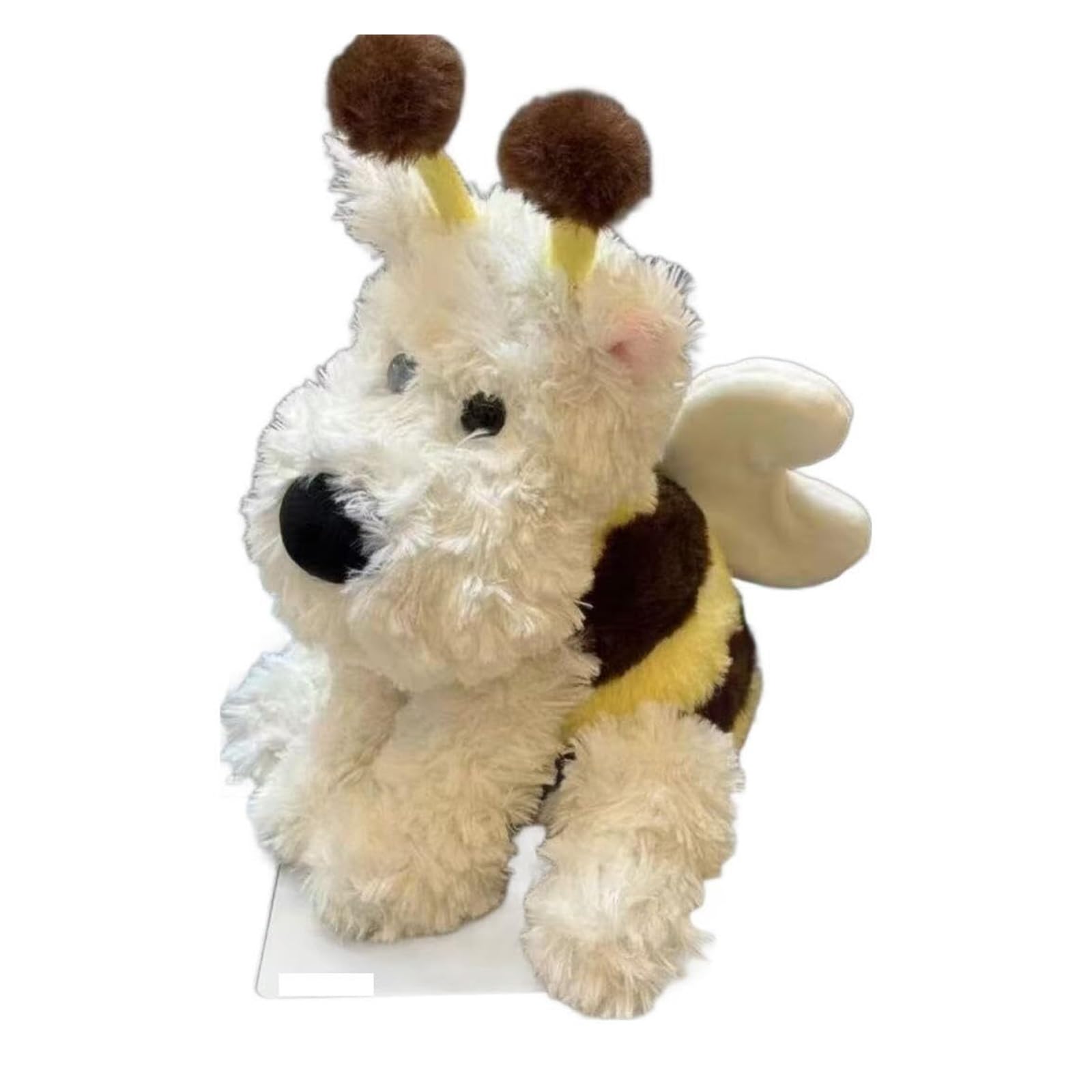 Jouet interactif en peluche aboyante pour chien rose motorisée qui bouge