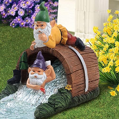 Starsoul Gnome Downspout Splash Block + Frog Gutter Downspout