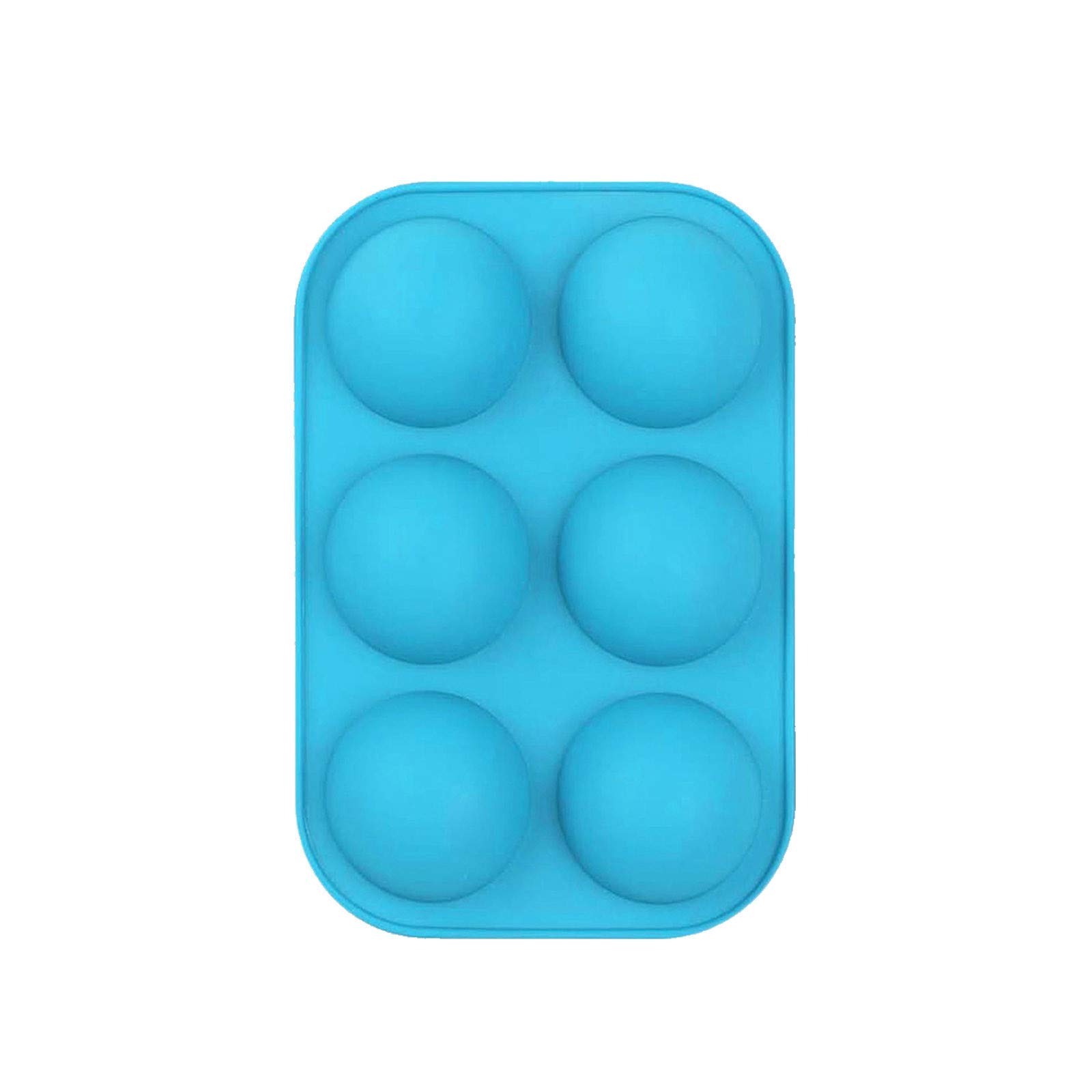QualityS 6 Holes Silicone Mold for Chocolate, Baking Mold for Making Hot Chocolate Bomb,Cake, Jelly, Pudding, Non Stick…