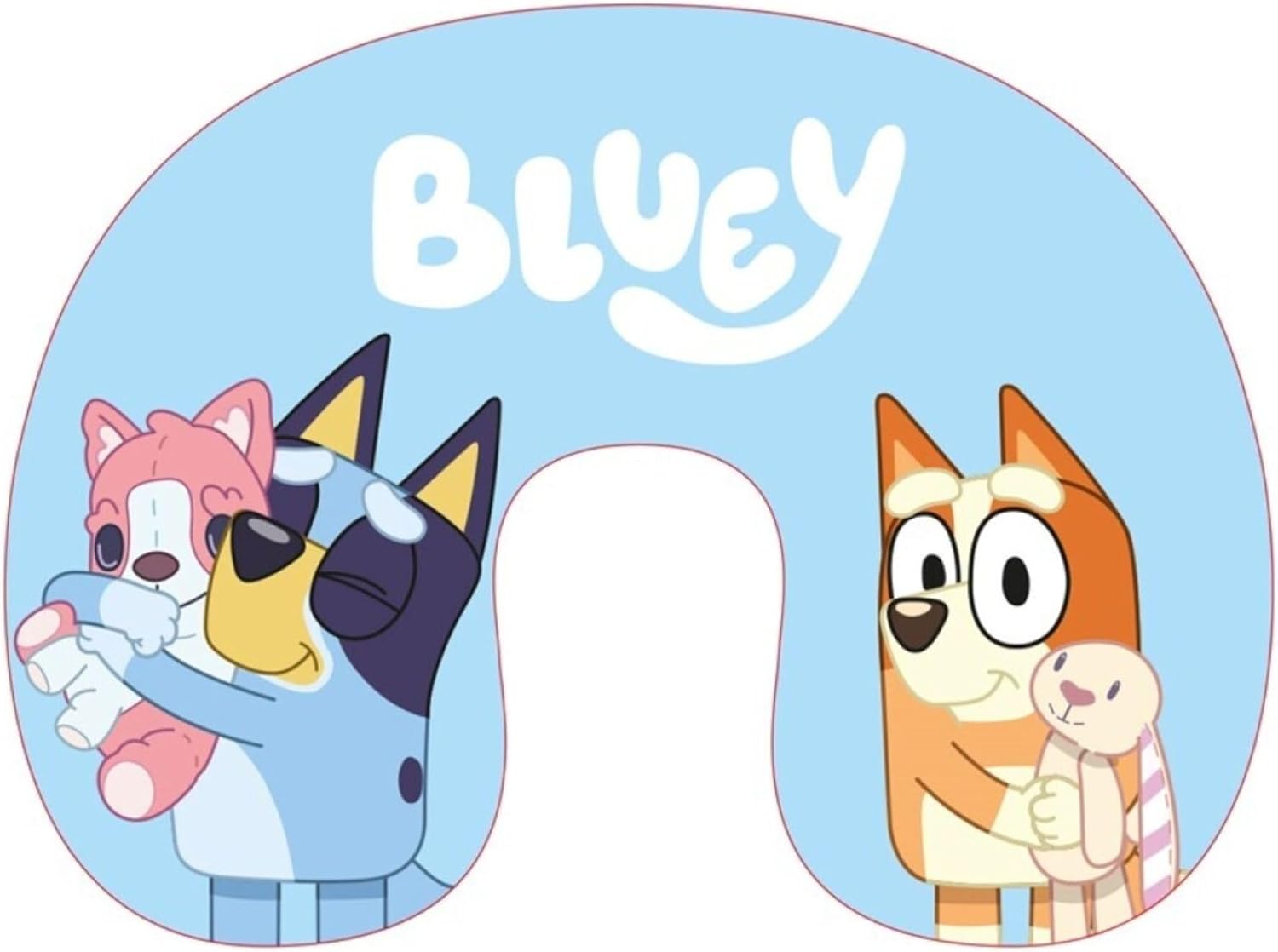 Bluey Kids Travel Neck Pillow | Soft & Supportive U-Shaped Cushion for Children | Official Bluey Merchandise | Comfortable Head & Neck Support for Car, Plane, Train Journeys | Lightweight & Portable Bluey Kids Travel Neck Pillow | Soft & Supportive U-Shaped Cushion for Children | Official Bluey Merchandise | Comfortable Head & Neck Support for Car, Plane, Train Journeys | Lightweight & Portable