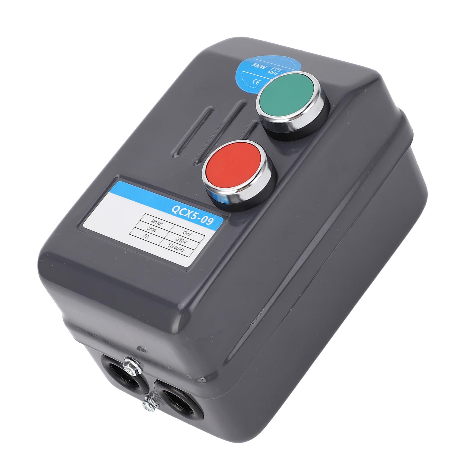 GOWENIC Magnetyczny Rozrusznik Silnika Elektrycznego 3KW |Przełącznik 3-fazowy 380 V do Sprężarki 5,4 A–7,2 A