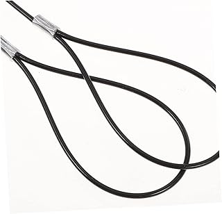 DOITOOL Fence Gate Latch Black Fence 2 Sets Gate Latch Cable Pull Gate String Latch Cable Pull Gate Opener Supply Door Springs to Close Door Stainless Steel Door Latch