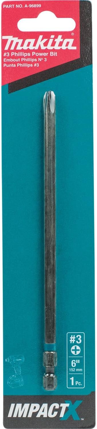 Makita A-96883 Impactx #2 Phillips 6″ Power Bit - - 