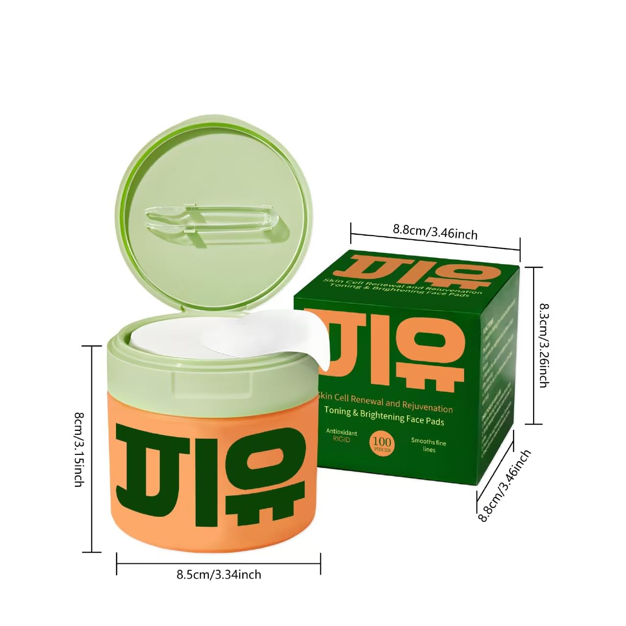 Jiyu Original Renewal & Rejuvenation Toner Pads – Sanfte Gesichtspflege für Anti-Aging, Aufhellung, Minimierung von Falten und gegen Pigmentflecken, intensive Pflege