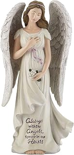 Inspirational Catholic Figurine by Michael Adams - Sculpted Resin Statue, 8-Inch, Memorial
