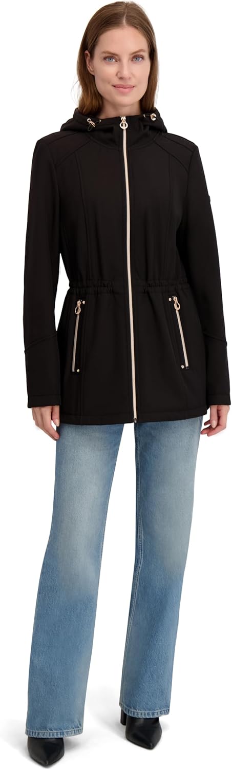 Laundry by Shelli Segal Women's Lightweight Softshell Jacket–transitional Coat Wind & Water-resistant - Image 4