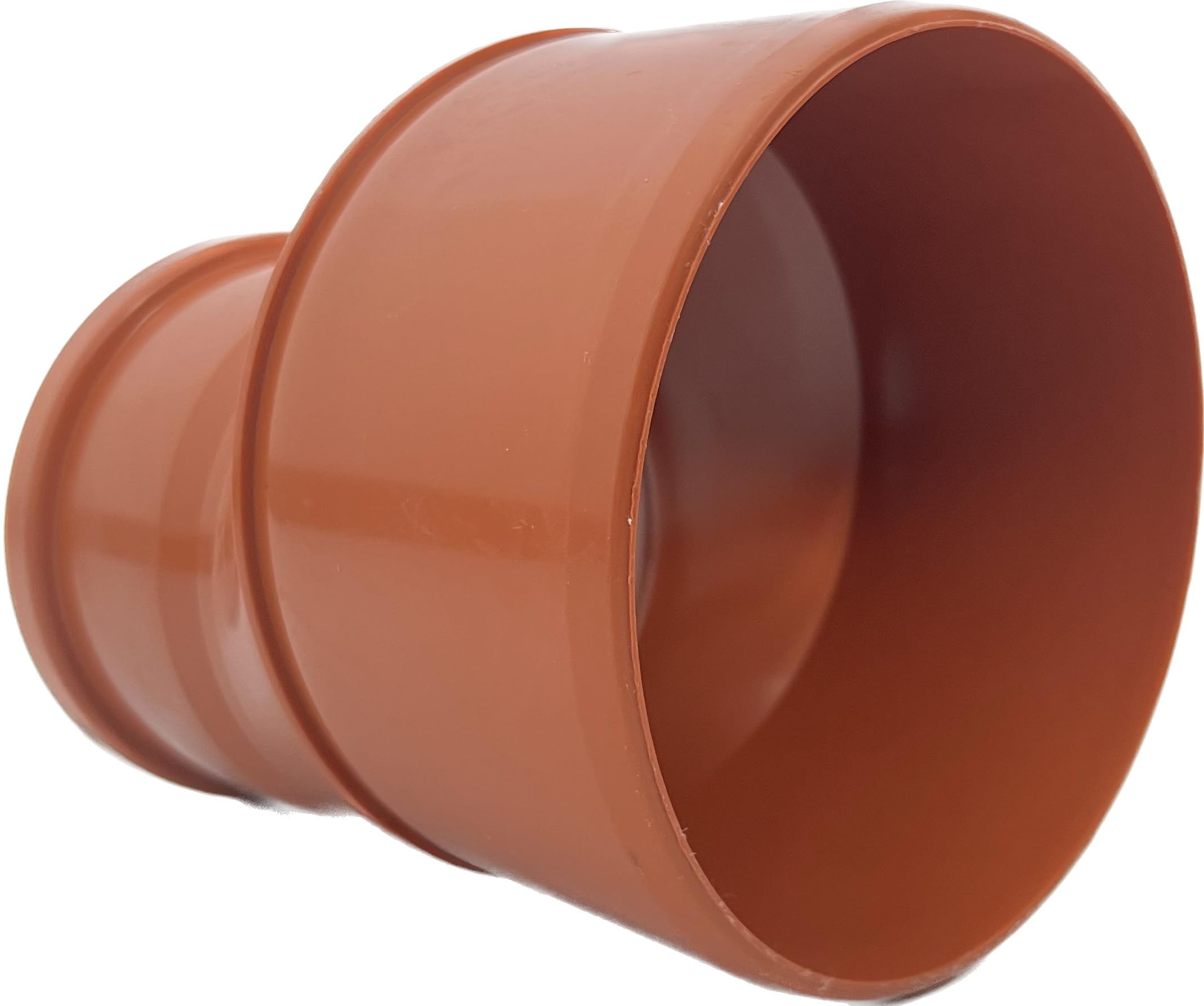 KG Reduktion DN 250/200 PVC-U-Verbinder Übergangsrohr Reduzierstück Rohrreduzierung mit Dichtung für externe Entwässerungssysteme Gummidichtung Abwasser Kanalrohrsystem