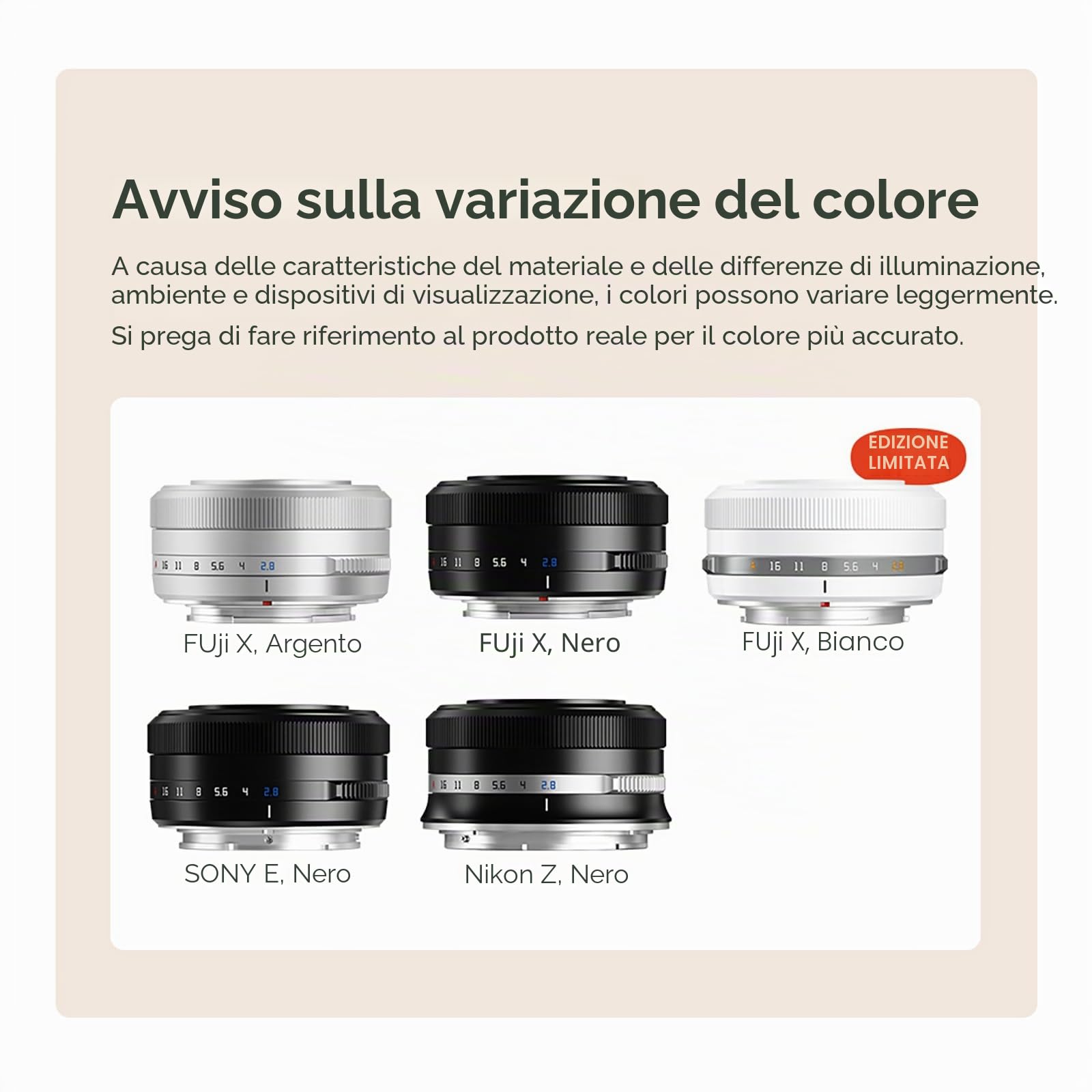 TTARTISAN APS-C 27 mm F2.8 F/2.8 - Obiettivo autofocus per fotocamera mirrorless X-Mount AF (X, argento)