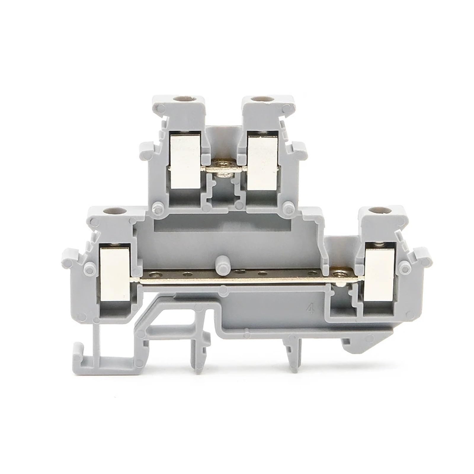 50 pezzi MBKKB-2.5 Morsettiera for guida DIN a doppio livello con collegamento a vite 0,14-2,5 mm conduttore in rame for armadio di controllo industriale(MBKKB-2.5-BLUE)