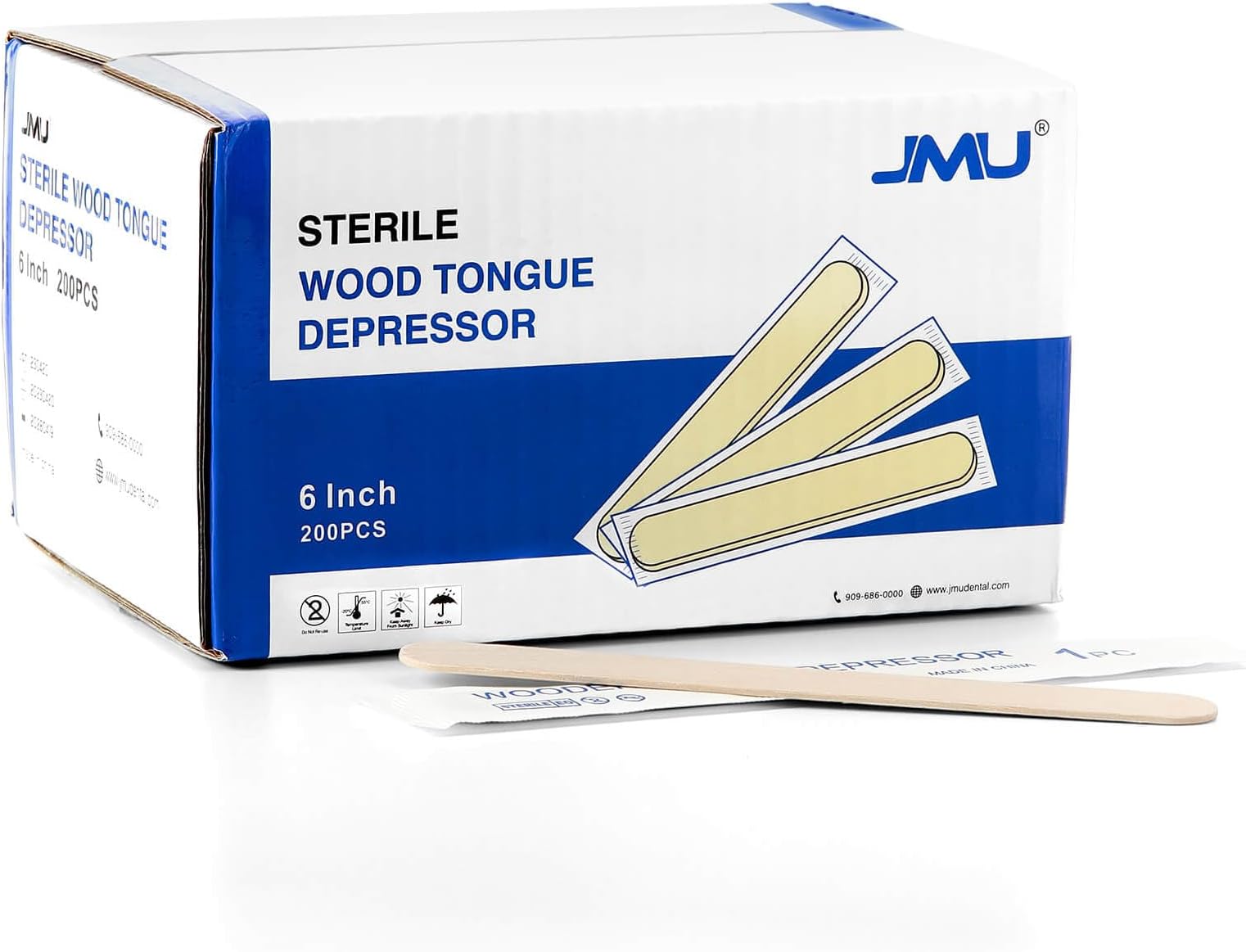 Ever Ready First Aid Wood 6" Tongue Depressors, Medical