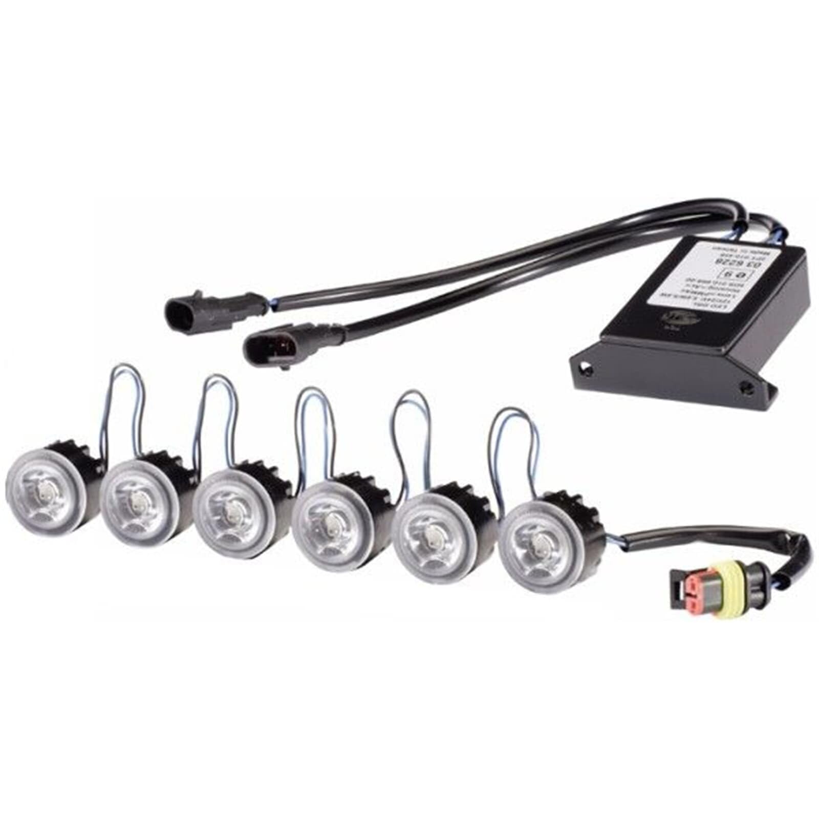 HELLA LEDayFlex LED-Tagfahrleuchtensatz 24/12V rund glasklar 120mm