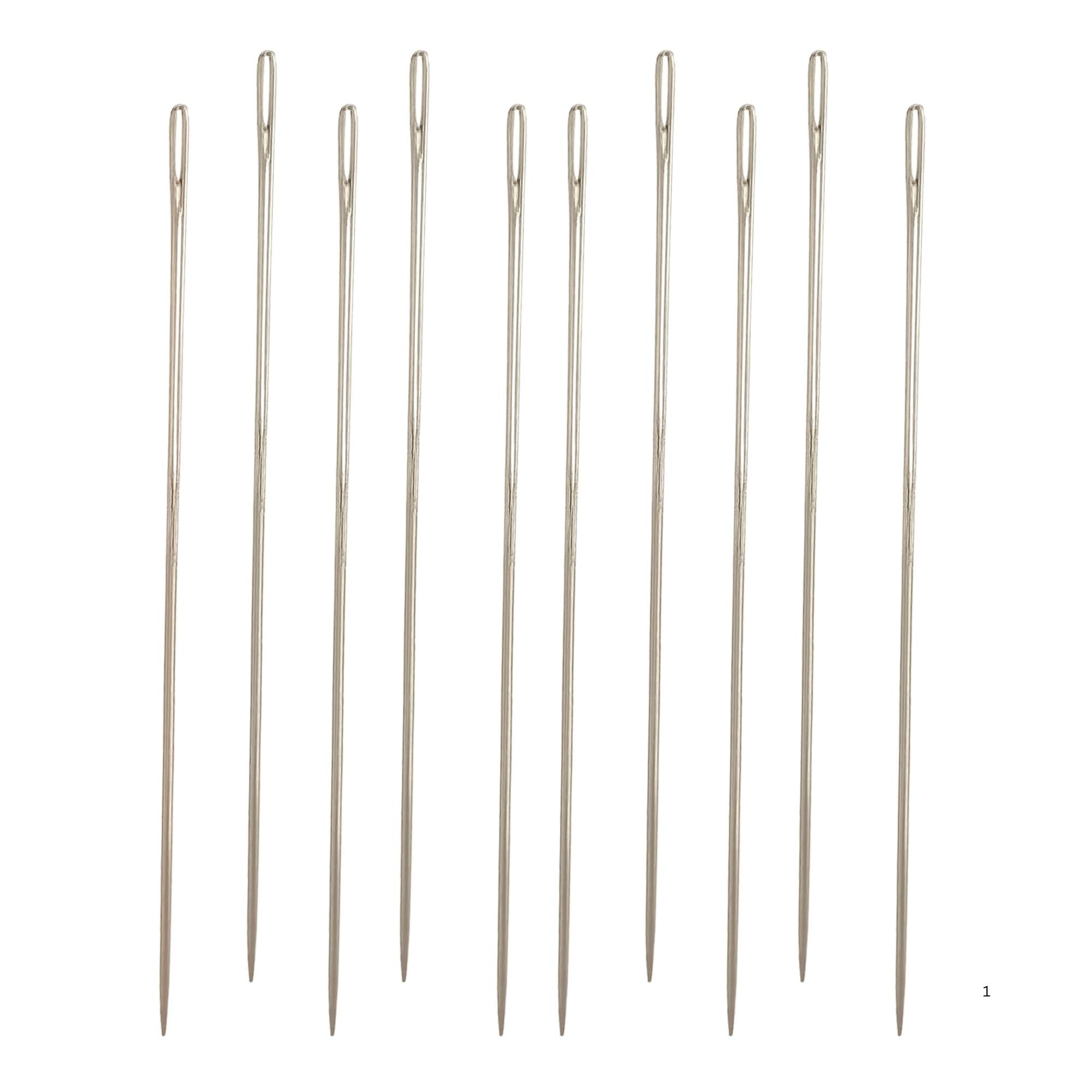 Big Size Needle for Flower Garland Making Multipurpose Sewing Needle 12.5 cm (5 Inch) Pack of 10 Pcs Strong Stainless Steel Needle for Making Flower Garland, Stitching, Crafts, Knitting & Tailoring, Embroidery, Beading, Crafts & DIY-image-42