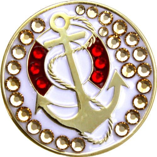 Bella Crystal Hat Clip Set Anchor Lifesaver