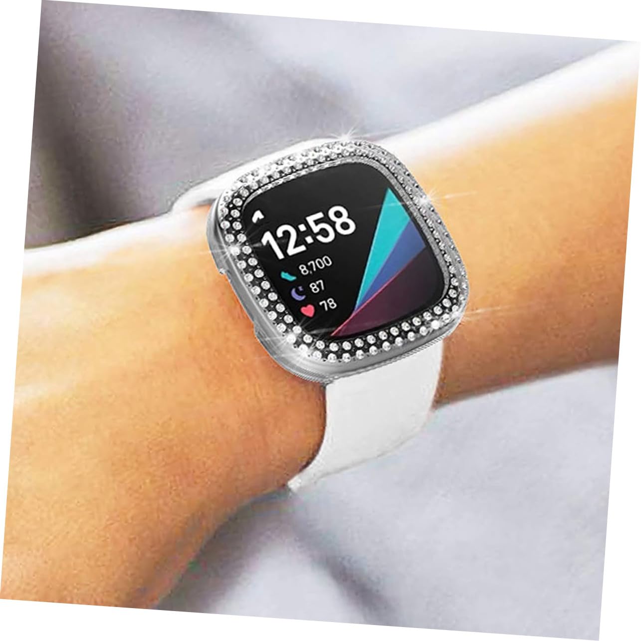 Gadpiparty 14pièces Coque De Complète pour Montre Compatible avec Sense Étui TPU Anti-Rayures Transparent Et Émaillé Accès Facile à Toutes Les Fonctions