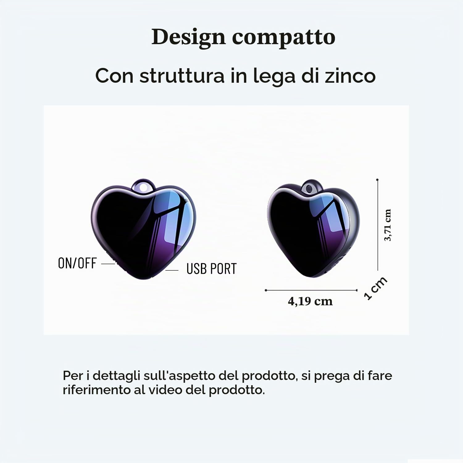 Registratore Vocale Portatile Registratori Vocali Digitali Registratore Vocale con Attivazione Vocale Mini Registratore di Audio Piccolo Collana Portachiavi Pendente Registrazione Audio