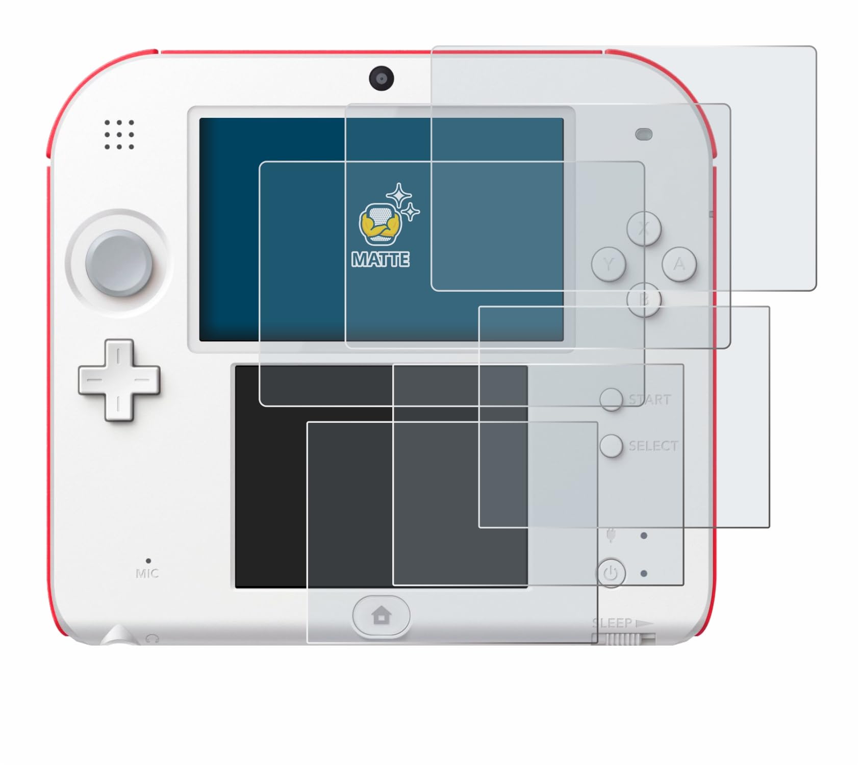 BROTECT Protector Pantalla Anti-Reflejos para Nintendo 2DS (6 Unidades) Película Mate Anti-Huellas