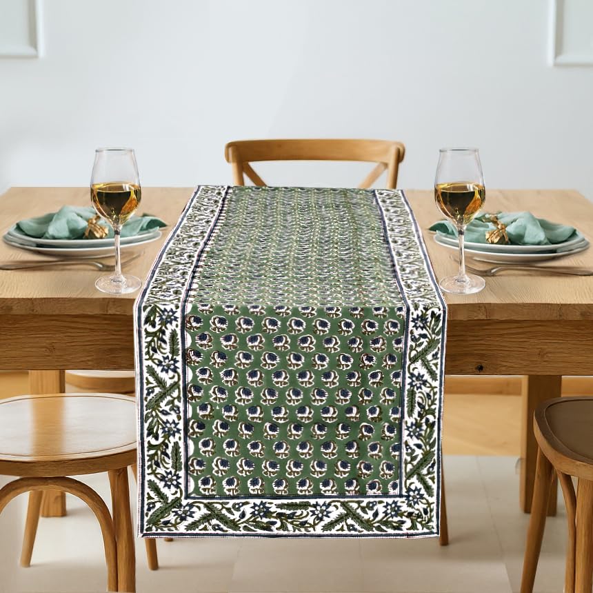 Amazon.com: Ridhi Basil Green Hand Block Print 100% Cotton