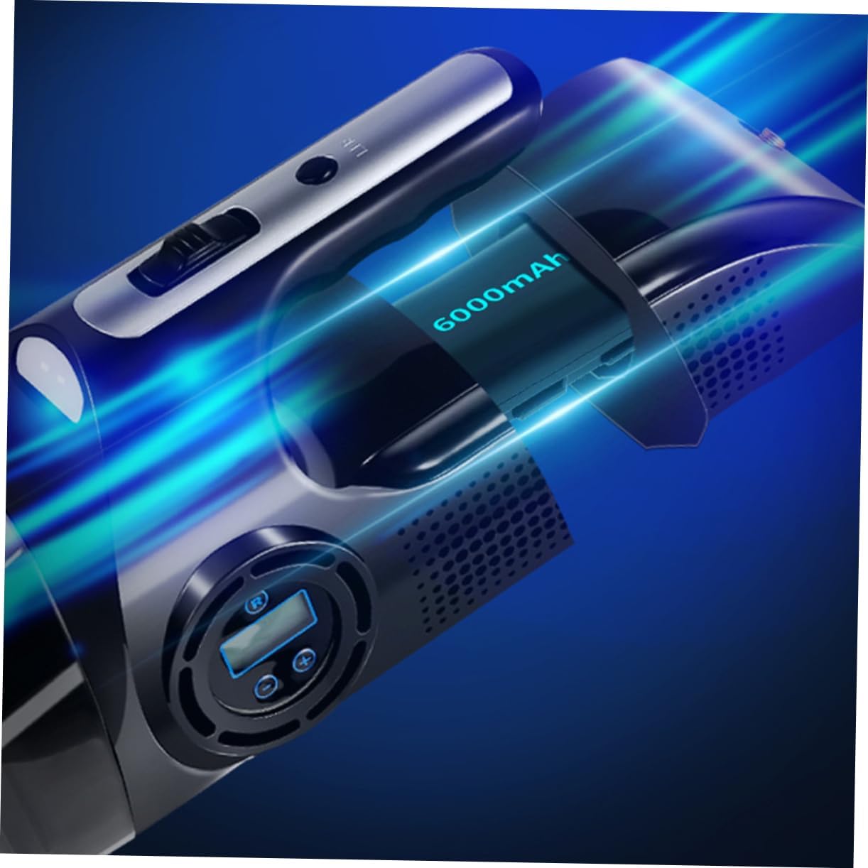 120w One Car Vacuum Cleaner Electric Air Pump Tire Inflator Cordless Vacuum Air Compressor Pressure Gauge