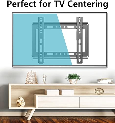 Miniatura 5 de Soporte de pared para TV de perfil bajo fijo para televisores LED, LCD y plasma de 14 a 43 pulgadas, pantalla plana, soporte universal para monitor