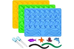 Gummy Molds Hard Candy Molds Silicone BPA Free Ocean Set Of 3...