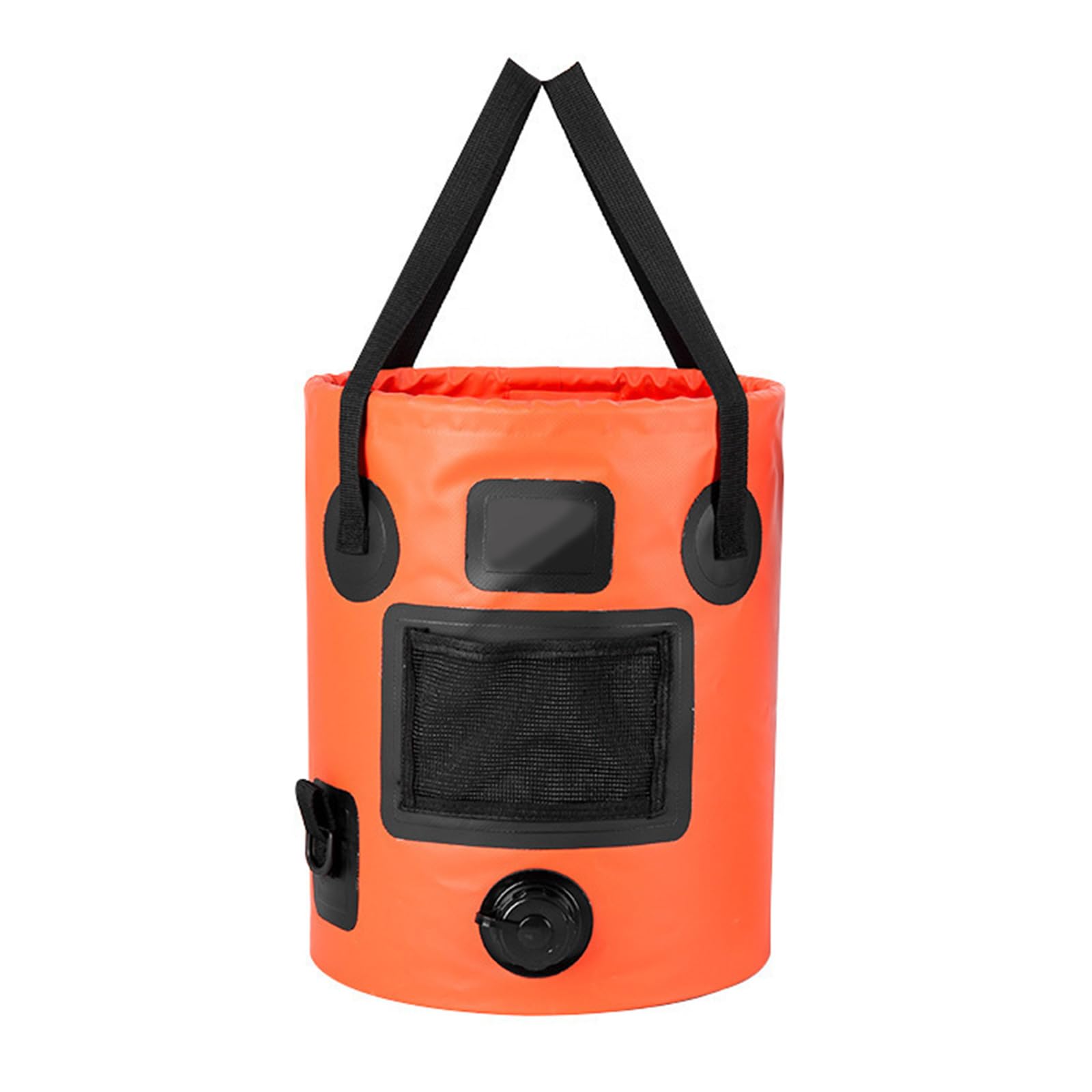 Seau pliable de grande capacité de 25 L pour camping, randonnée, pêche, excursions faciles à utiliser
