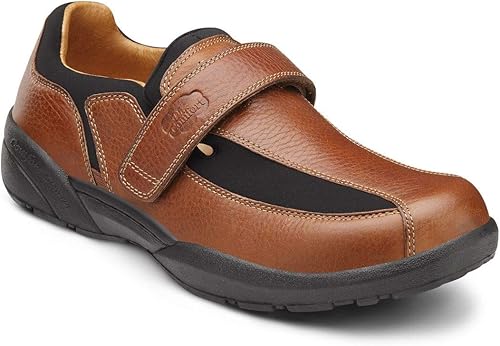 Miniatura 1 de Dr. Comfort Douglas - Zapatos terapéuticos para hombre, de cuero, con plantillas extraíbles, para diabéticos de profundidad extra