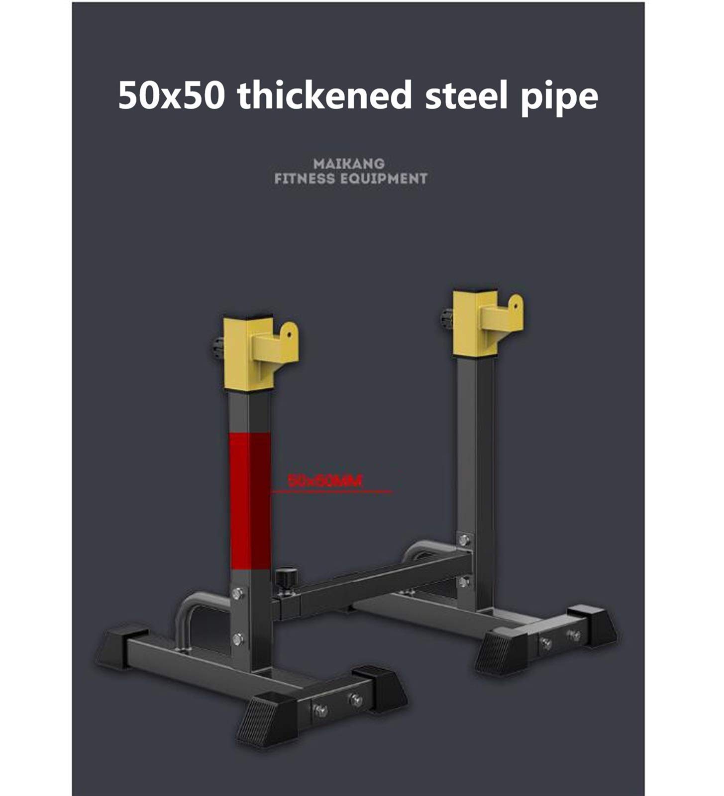 Squat Rack Wsporniki półek wewnątrz Pojedynczy pręt równoległy hantle ławka stojak ciśnieniowy łóżko do podnoszenia ciężarów Sprzęt do ćwiczeń w domu Wielofunkcyjny