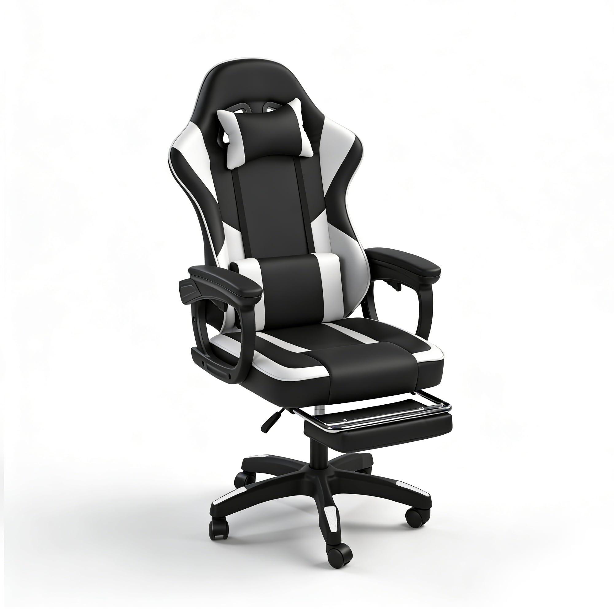 Chaise Gaming Ergonomique 150 kg, Fauteuil Gamer avec Repose-Pied