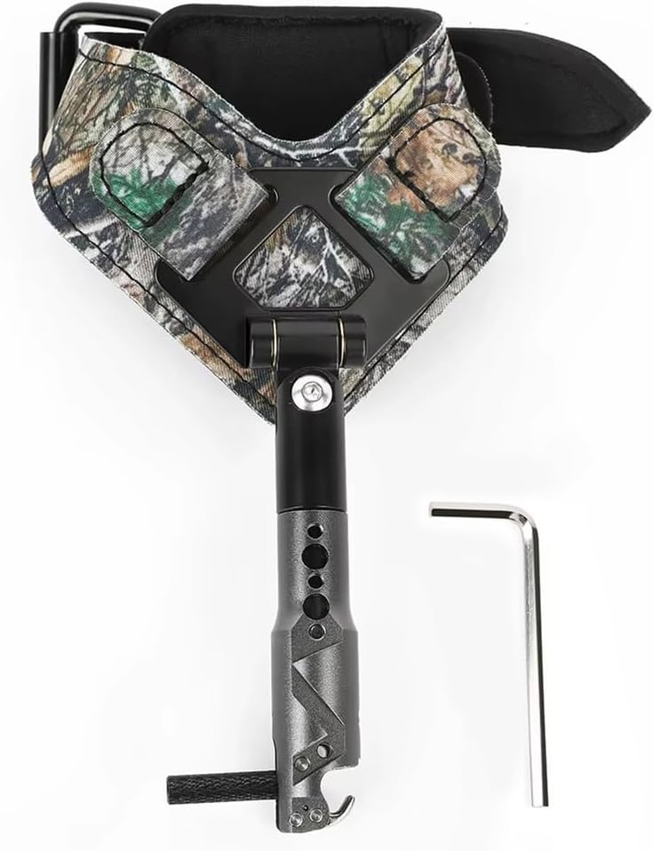 Bow Release for Compound Bow - Archery Release Trigger 360° Adjustable Wristband Release Aids for Hunting Shooting, Camouflage