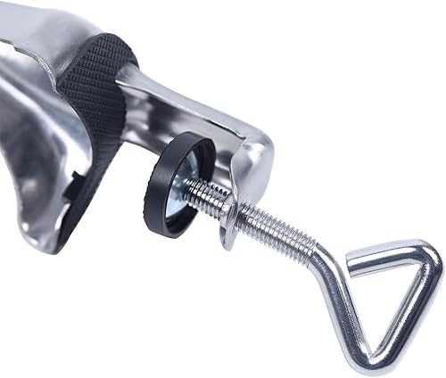 Miniatura 8 de Rallador manual de acero inoxidable, picadora rotativa con 5 cuchillas de tambor, trituradora de verduras, base ajustable, para queso, papas,