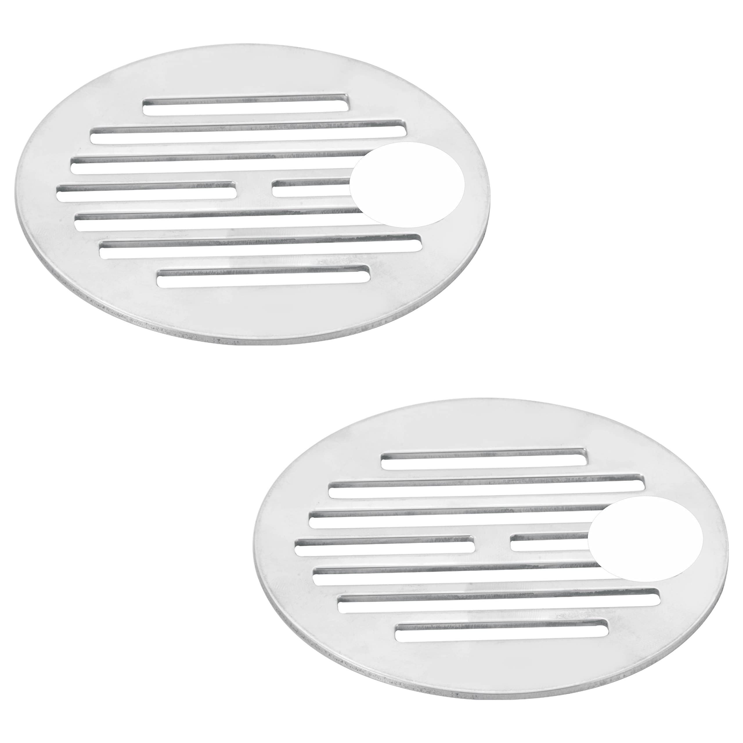 Oleanna MN-505 Round Gypsy 4 inch 304-GradeStainless Steel Floor Drain/ Vertical Grating (Pack of 2) (B0BD243J2H) Amazon Price History, Amazon Price Tracker