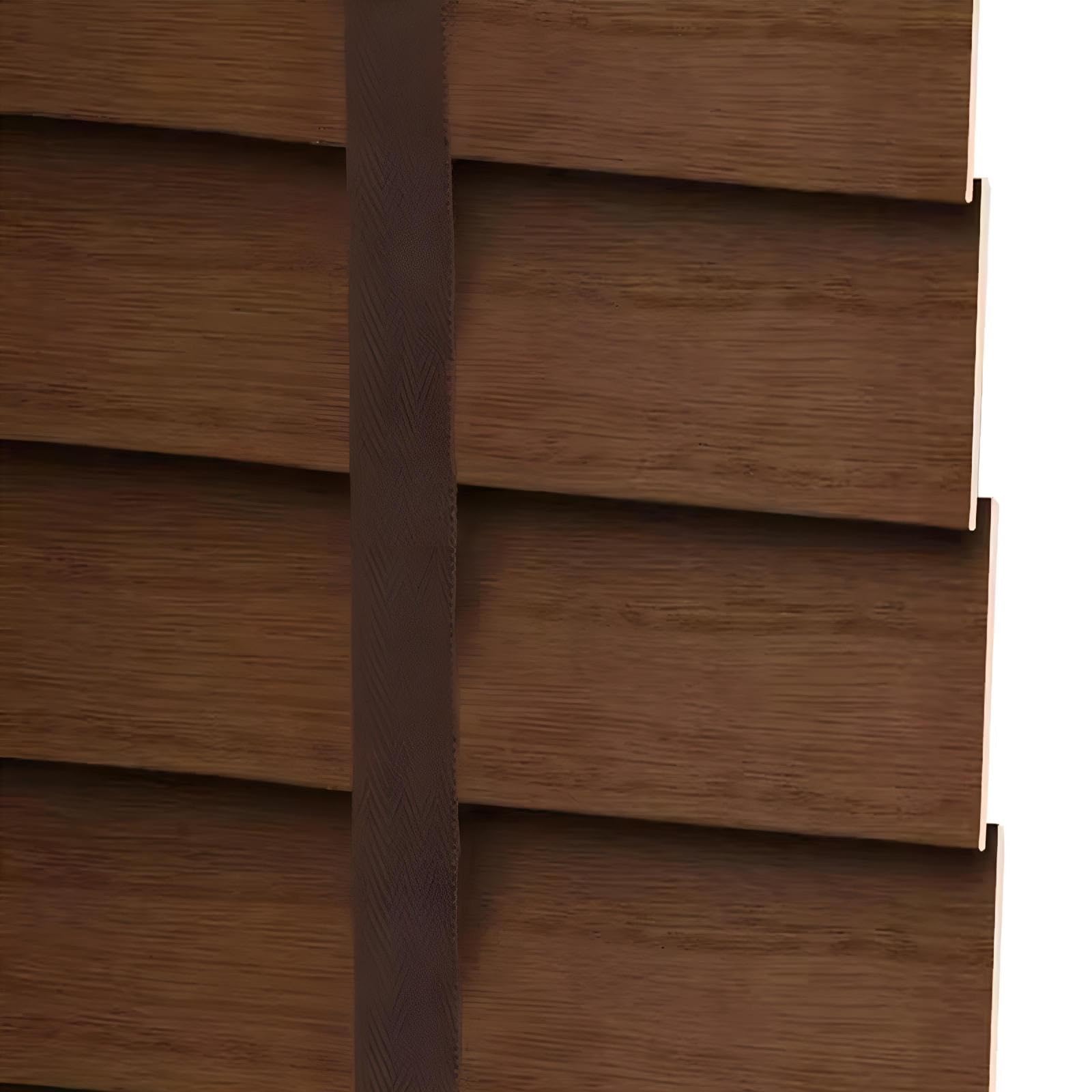 Stores occultants en bois brise-vue horizontaux réglables anti-UV insonorisant