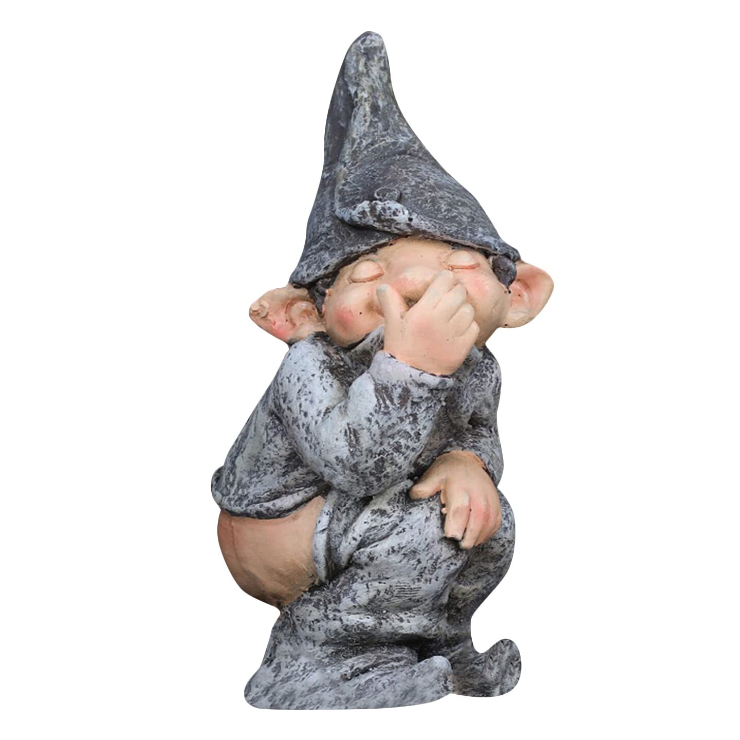 CTRLZS Naughty Gnome Pooping Miniature Statue Pooping Simulating Figurine Mold Funny Resin Dwarf Funny Lifelike Gift