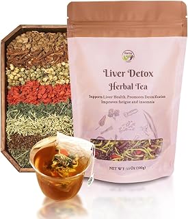 Vital Tea Liver Detox Herbal Tea - Kidney Cleanse Support with 9 Premium Herbs, 15 Eco-Friendly Corn Fiber Bags