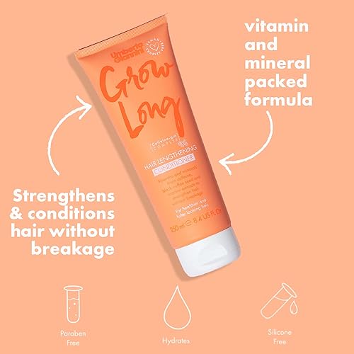Miniatura 4 de Umberto Giannini Grow Long Shampoo & Conditioner Duo, vegano y libre de crueldad animal, champú estimulante de raíces y acondicionador para alargar
